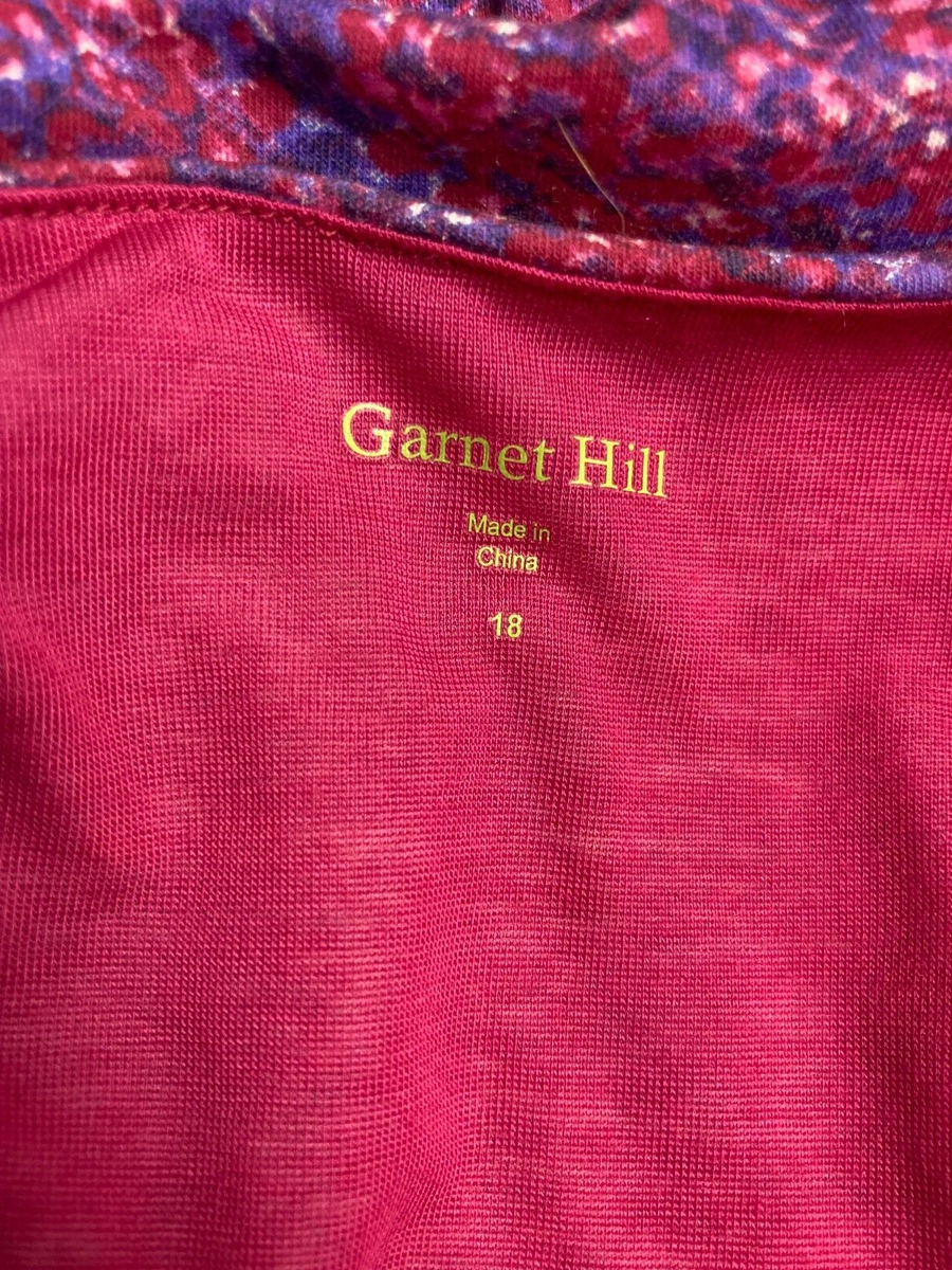 Garnet Hill 18 Pink Purple Garden Party Knit Dress V Neck Comfort | eBay Garnet Hill 18 Pink Purple Garden Party Knit Dress V Neck Comfort | eBay