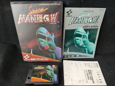 SPACE MANBOW MSX MSX2 Game Cartridge, Manual, Box set, Working