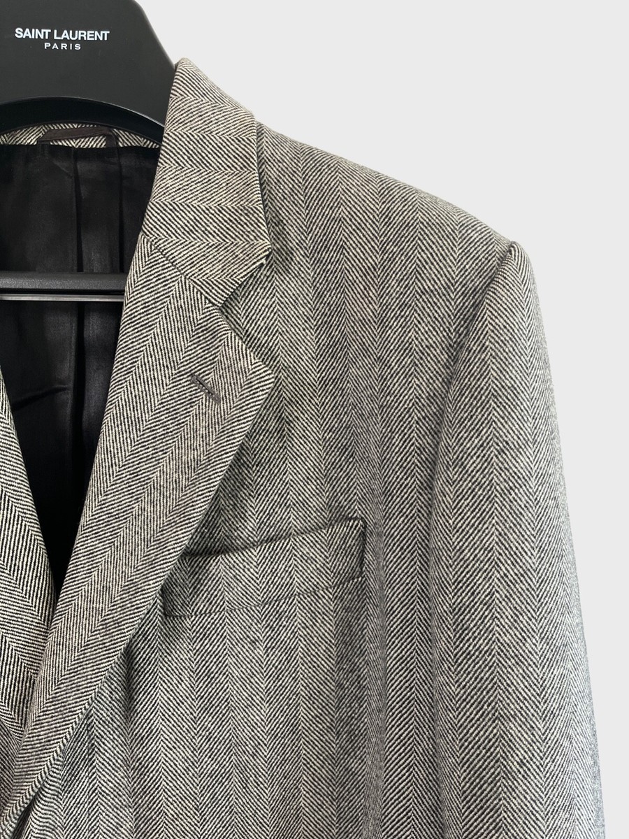 FW00 Helmut Lang Archive Wool Herringbone Coat Raf Simons Archival