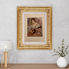 Pierre-Auguste Renoir Original signed Print, COA and appraisal for $3,500 USD!