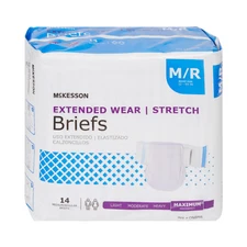 McKesson Incontinence Brief Daytime / Overnight ONBMR Maximum 56 Ct