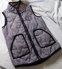 Women's Casual Vest Size S Color Black & White