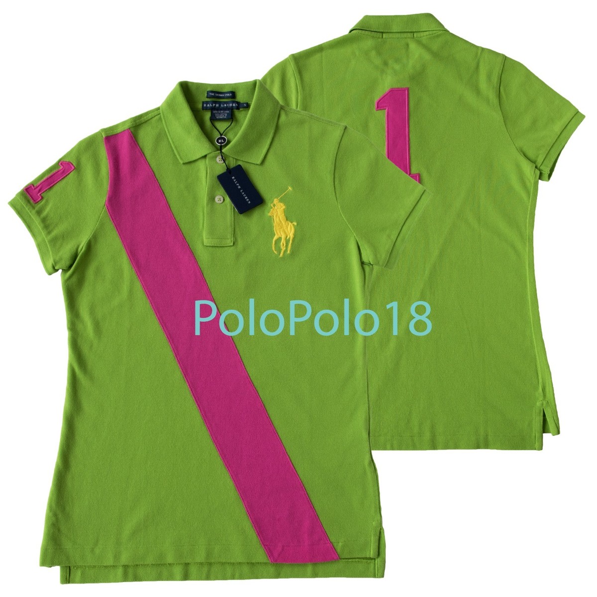 Polo By Ralph Lauren ビッグポニー XS New Ralph Lauren Women Big Pony Skinny Mesh Shirt XS S M L | eBay