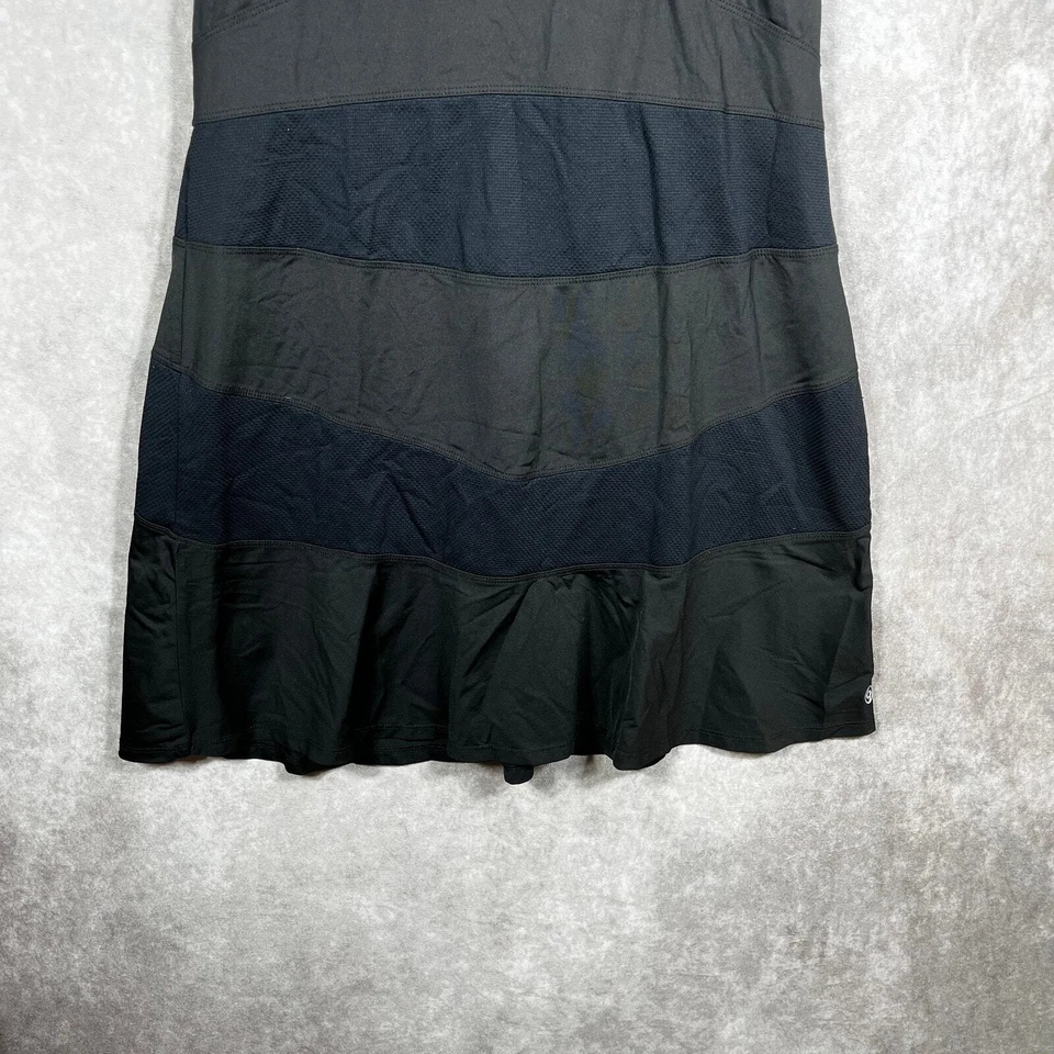 Lija Tennis Dress Women Large Black Paneled Sleeveless Racerback Athleisure Golf - Image 3 of 4