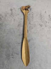 Hand Crafted Wooden Leopard Shoe Horn 14" Long