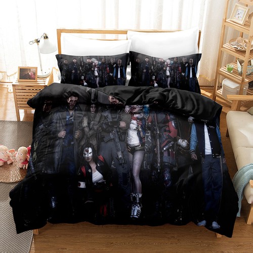 Harley Quinn Joker Quilt Duvet Doona Cover Set Bedding Soft Pillow Case Queen AU - Picture 13 of 52