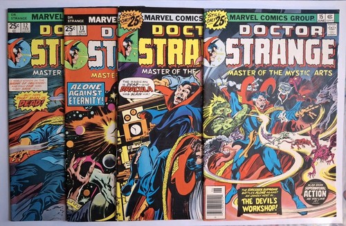 Doctor Strange #12, #13, #14, #15 (Marvel, 1976) FN to VF lot - Gene Colan art