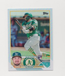 2023 Topps Series 1 Shea Langeliers RC Oakland Athletics #127 Rainbow Foil