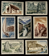 Timbres France Série Touristique de 1965 N° 1435 à 1441 neufs**