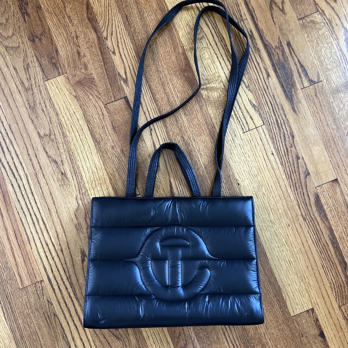Telfar x Moose Knuckle Medium Puff Shopper Tote - Black | eBay