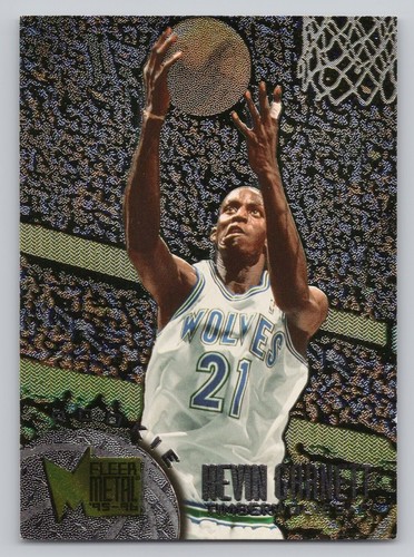 Metal 167 Kevin Garnett Fleer Rc 1995-96 Rookie Timberwolves 1995 Minnesota Hof