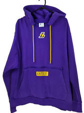 NBA Los Angeles Lakers Logo Hoodie Jumper Pullover Size XL Kangaroo Pouch Nike