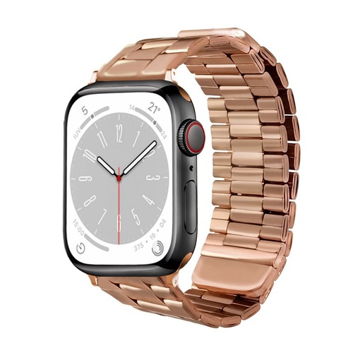 Metal Strap for Apple Watch Series 1-9, 42mm-49mm, Magnetic Adjustable PACK X4 - Picture 4 of 5
