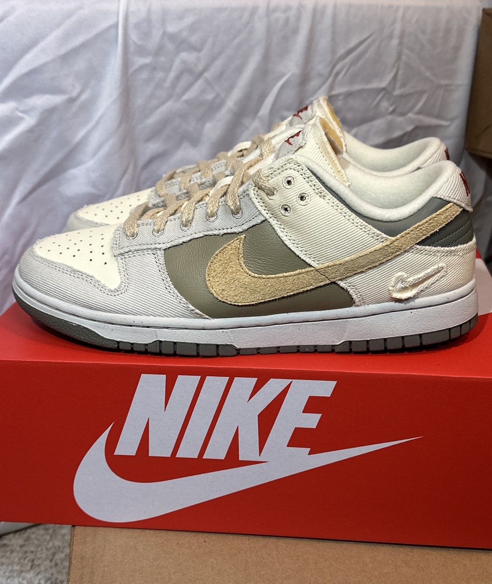 Size 10 Men 11.5 W Nike Dunk Low Cream Light Bone Dark Size 10 Men 11.5 W Nike Dunk Low Cream Light Bone Dark