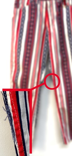 Vintage 60s Levi’s Big E Stars & Stripes Pants • Red White & Blue • SZ: 27 x 27 - Picture 7 of 7