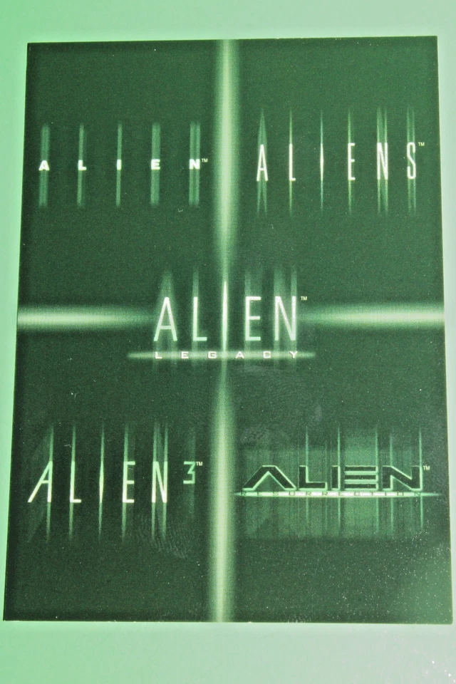 ALIEN LEGACY 1998 COMPLETE 4 PROMO CARD SET INKWORKS MOVIES EARTH P1 P2 MS1 C1 - Image 4 of 4