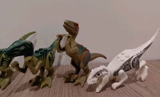 LEGO Jurassic World Velociraptor Raptor T-Rex Indominous Rex 5 Figures Toys Lot 