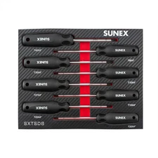 Sunex SXTSD8 SUNEX Torx Magnetic 8 Piece Screwdriver Set in EVA Foam