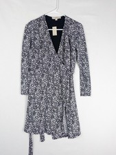 NWT Loft Dress Womens 2P Allover Print V Neck Strap Knee Lined Cocktail