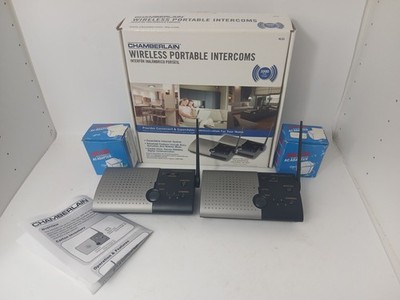 Chamberlain Wirless Portabke Intercoms NlS2 With 2  AC Adapter Power Cords