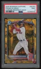 FRANKLIN ARIAS 2025 BOWMAN CHROME GOLD SAPPHIRE REFRACTOR #BCP-67 /50 PSA 9