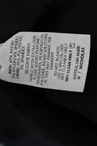 N Nicholas Womens Back Zip Sleeveless Crew Neck Cut Out Dress Navy Size 6 - Picture 5 of 6