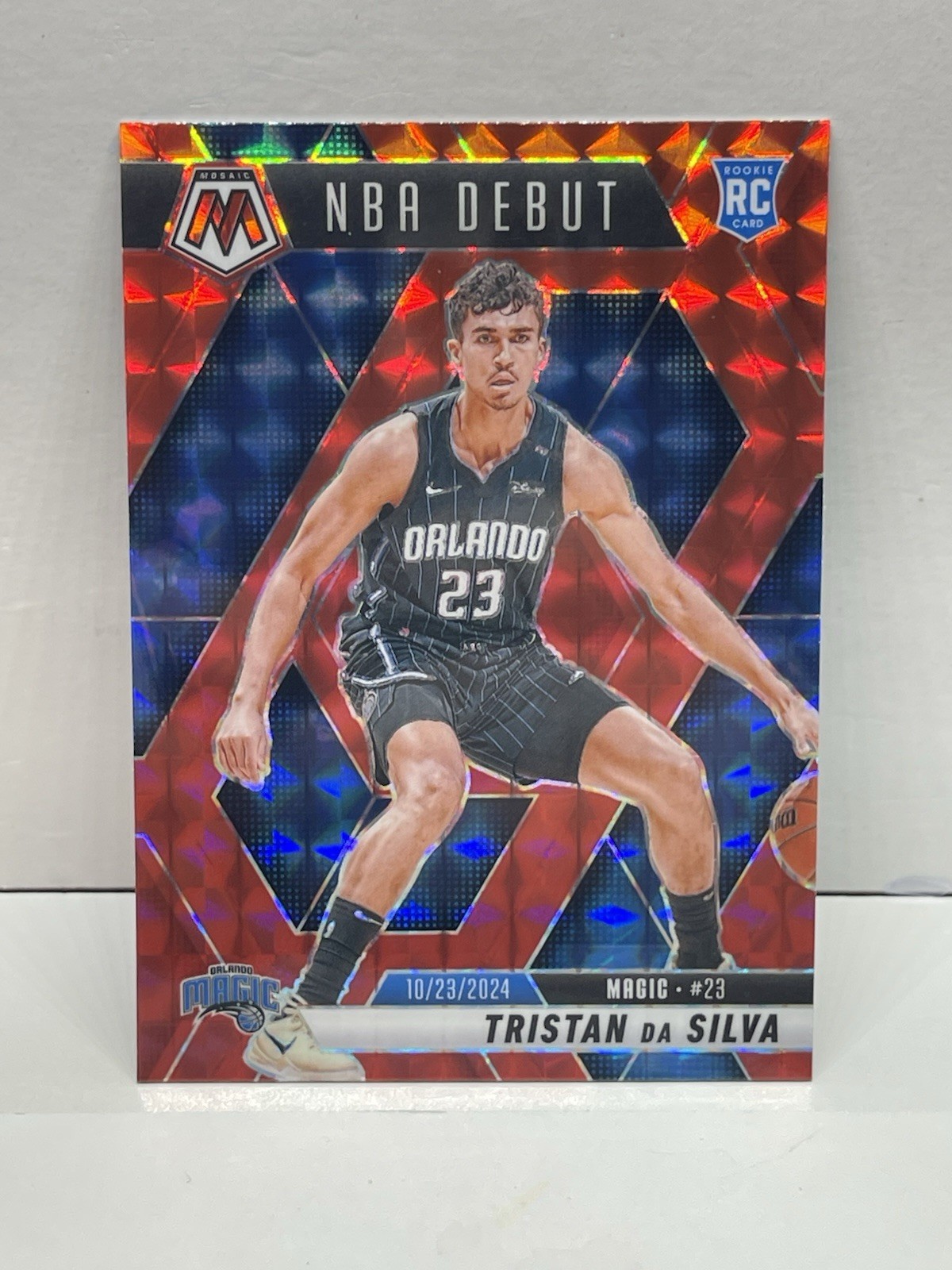 2024-25 Panini Mosaic -Tristan Da Silva- NBA Debut Red Prizm Rookie RC #266