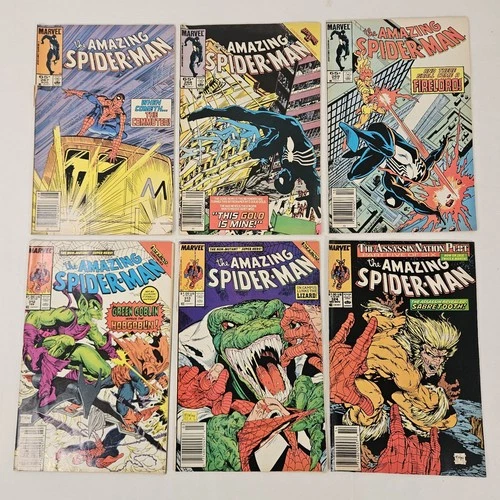 The Amazing Spider-Man #267 268 269 312 313 324 Lot Of 6 Issues Marvel 1985