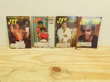 Vintage Lot of 4  And 1980's Jet Magazines MUHAMMAD,SUGAR RAY BOXING GREASTEST