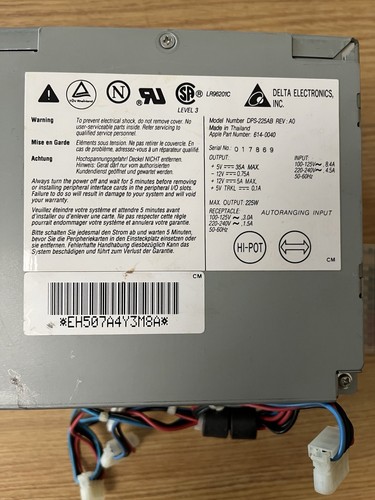 Apple 614-0040 Power Supply for PowerMac 8100 Workgroup Server 8150 - Afbeelding 2 van 3