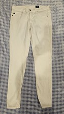 AG Adriano Goldschmied  The Legging Ankle  Women  s Super Skinny Jeans White 27R