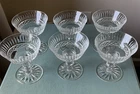 6 VTG Waterford Crystal TRAMORE Champagne Sherbet Glass SET OF SIX 4.5" Tall 4"D
