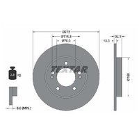 2X Bremsscheibe Hinten FüR KIA Ceed CD 1.0 1.4 1.5 1.6 18 Bis 26 Textar Neu G4LD