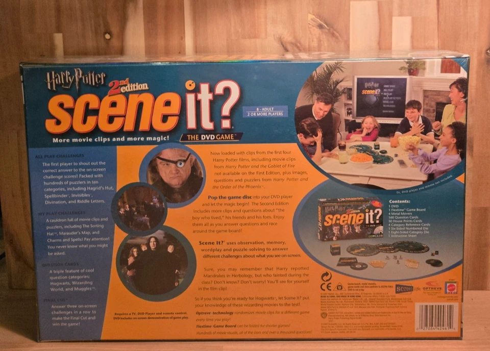 Harry Potter Scene It? (2nd Edition, DVD Game, Mattel) Brand New / Sealed - Image 2 of 4