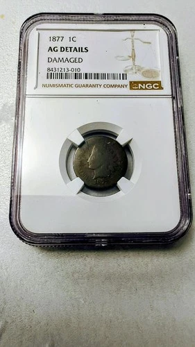 Key Date!  1877 Indian Head Cent NGC AG Details