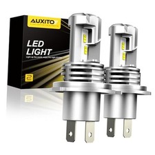 H4 9003 HB2 Mini Fog Light Bulbs, 6500K Cool White, 24000 H4/9003/HB2