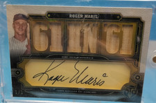 Roger Maris 2022 Topps Triple Threads 1/1 Cut Auto Signature Relic