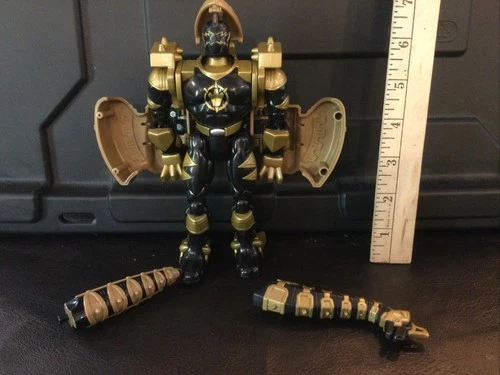 Vintage Bandai Mighty Morphin Power Rangers 2003 Dino Thunder Black Brachio Zord
