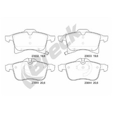 Satz Bremsbeläge Bremsklötze vorne für Opel Adam M13 Corsa E X15 Meriva | 244