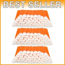 Cleaning Swabs 5.1 Inch Foam Tips - 500 Pack, Orange