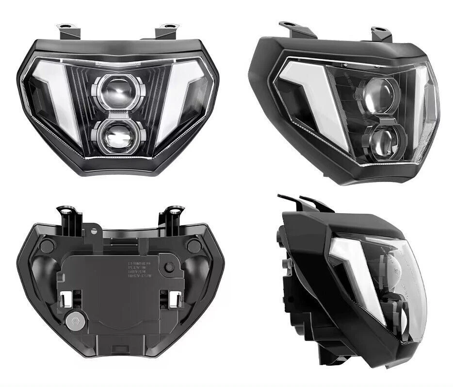 E24 LED Headlight Assembly For Yamaha MT09 FZ09 2014 2015 2016 DRL Hi/Low Beam ✅ - Image 3 of 4