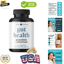 All-in-One Gut Health w/Probiotics, Prebiotics, Digestion-Supporting Herbs, a...