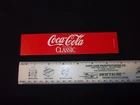 Coca Cola Classic Coke Cooler Button Tag Machine Label Vintage Long Cooler New