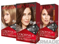 REVLON ColorSilk Permanent Hair Color, Long-Lasting Ammonia Free, Pack of 12