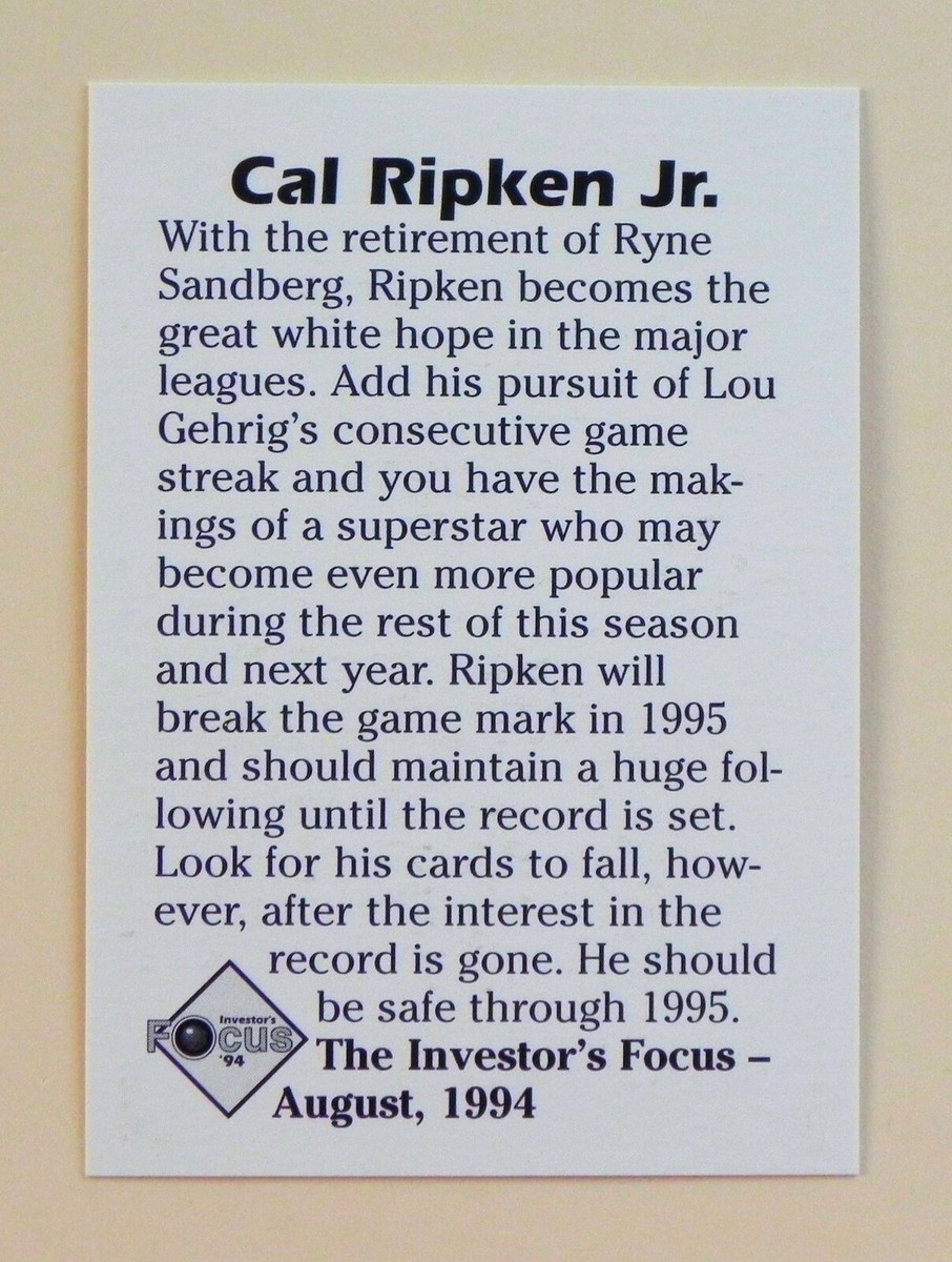 Cal Ripken, Jr.直書き直筆サイン パッチカード m26329937843_1.jpg?1712492701