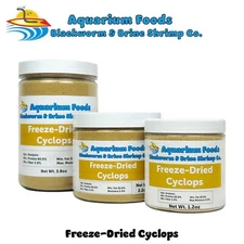 Freeze Dried Cyclops -- Perfect for Fry, Babies, Corals, Marines, Tropicals. JAR