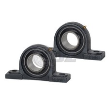 2x 1 in Pillow Blocks Cast Iron HCAK205-16 Mounted Bearing HC205-16+AK205 New