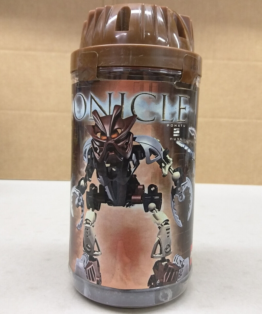 LEGO Bionicle 8568 Pohatu Nuva NEW! Brown Toa Kicking Action Stone