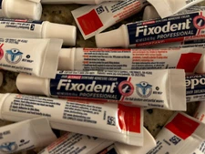 8 Tubes Fixodent Professional Hold & Seal Denture Adhesive Bulk SMALL