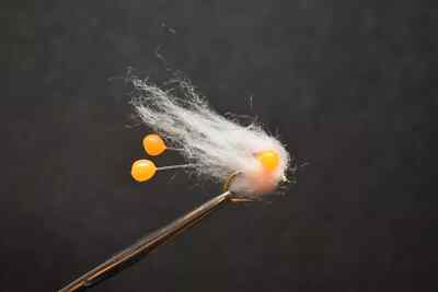 ORANGE EGG w/ TRAILING EGGS & VEIL Fly Fishing Fly Flies, 1 Fly, You Choose Size